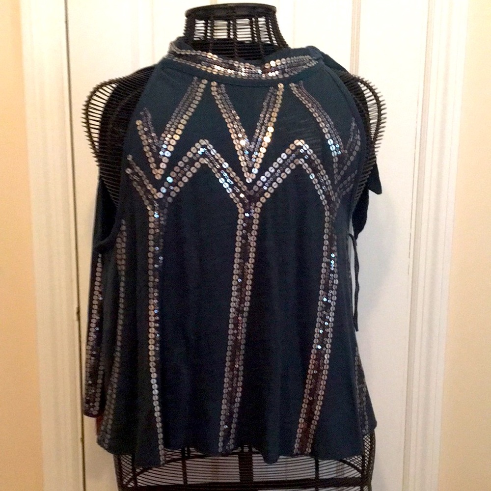 Free People Forest Green Sleeveless Top